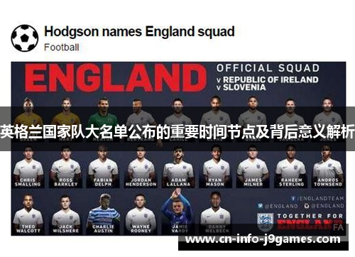 英格兰国家队大名单公布的重要时间节点及背后意义解析